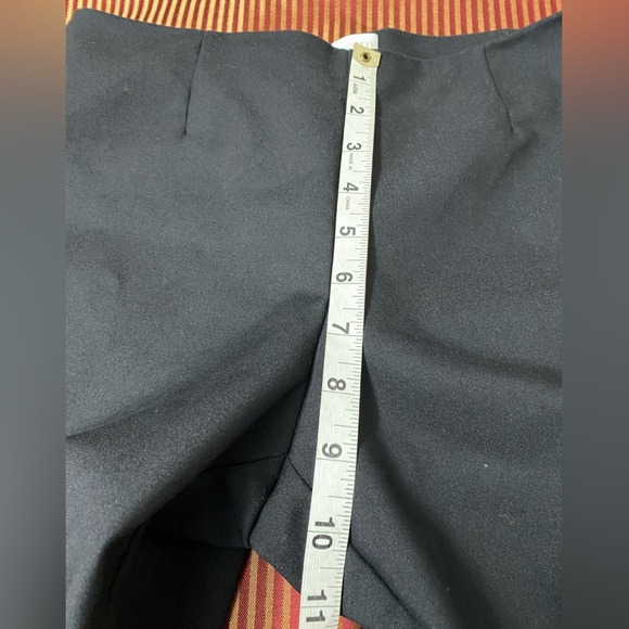 - Ecru Black Pants with Lace Hem size 6 - Picture 8 of 10